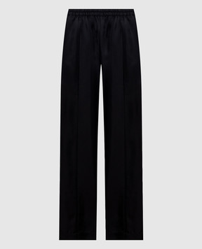 Loulou de Saison Черные брюки из шелка LARS LARS