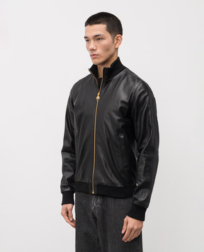 Palm Angels Чорна шкіряна куртка PMJD008F23LEA001