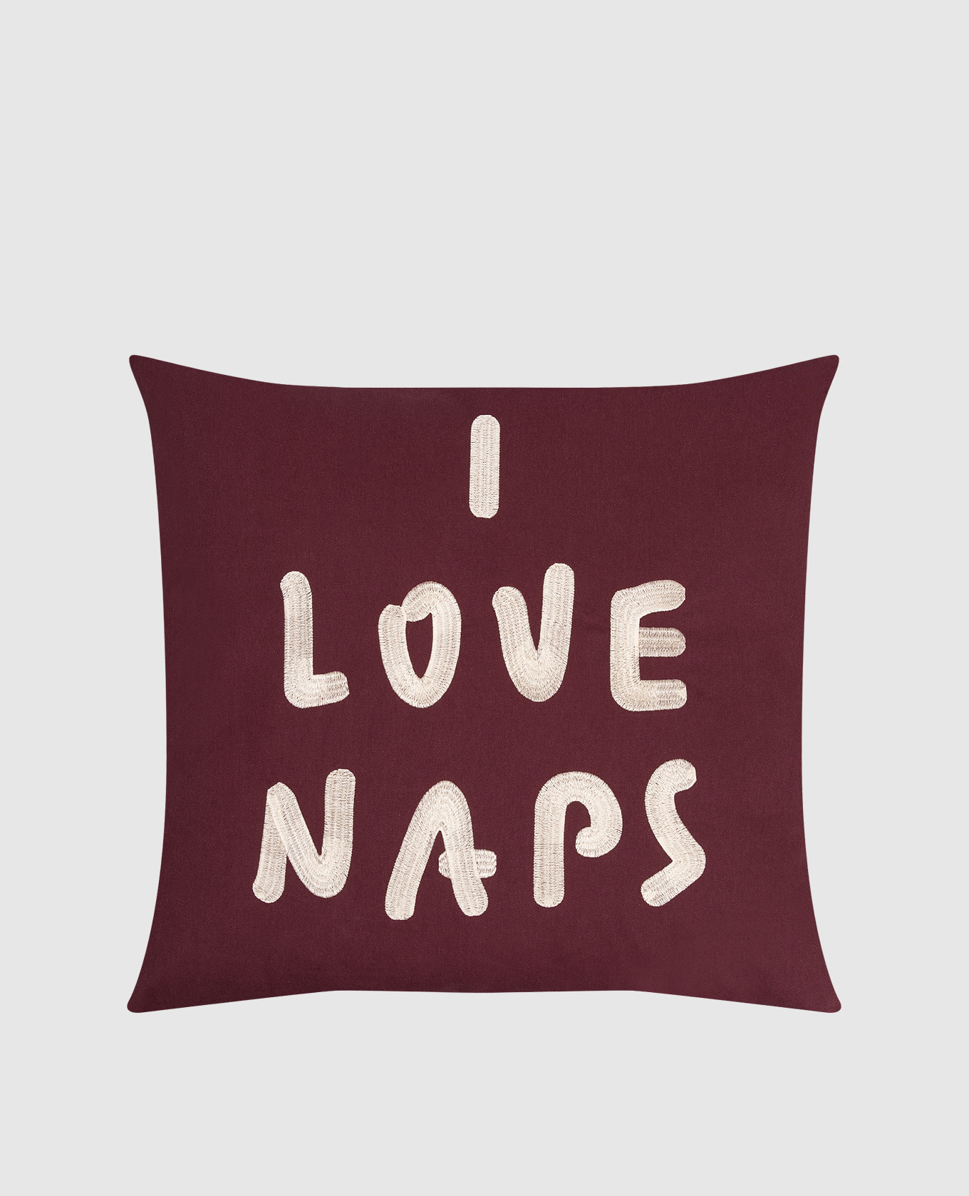 

Декоративная подушка I Love Naps, Бордовый, Подушки