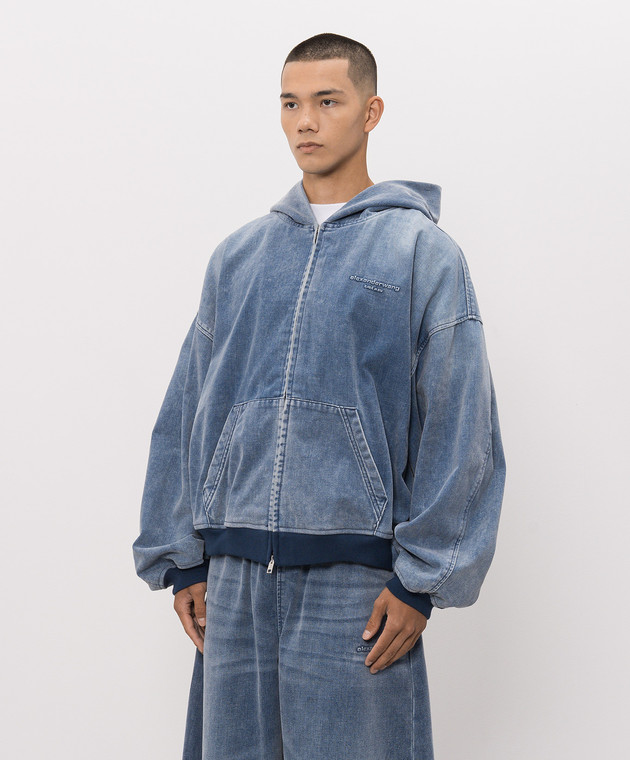 Alexander Wang Голубая джинсовая куртка UDC3262885 изображение 3