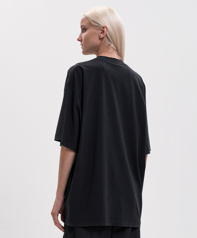 Vetements Чорна футболка MH27TR146Bw зображення 4