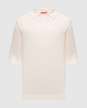 ISAIA Бежеве поло із шовку MG8262Y0470
