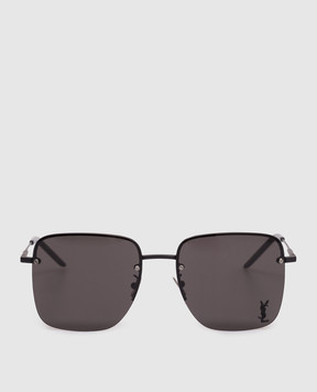 Saint Laurent Чорні сонцезахисні окуляри CASSANDRE 652363Y9902