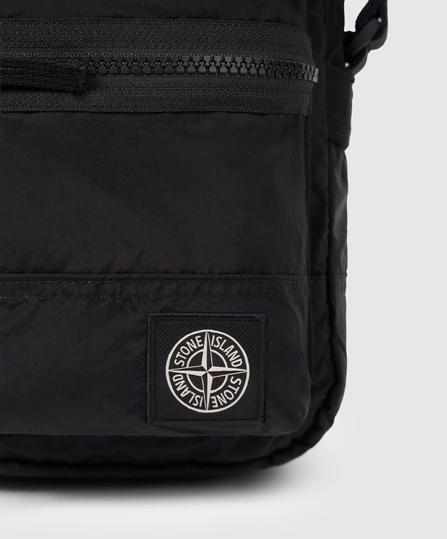 Stone Island Черная сумка с нашивкой логотипа L2S159200015S0251 изображение 4
