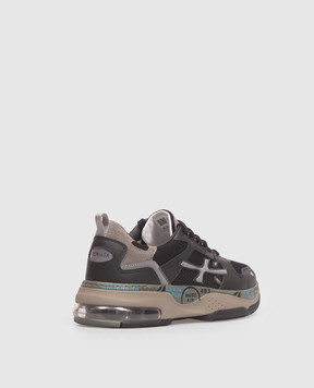 Premiata Черные комбинированные кроссовки Drake с логотипом DRAKE