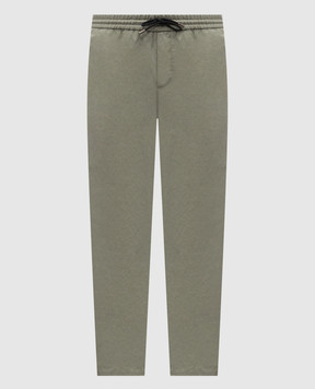 Sease Брюки цвета хаки с льном PT036TN514