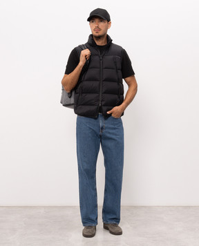 Moncler Черный пуховый жилет Reticone L20911A00031598AL
