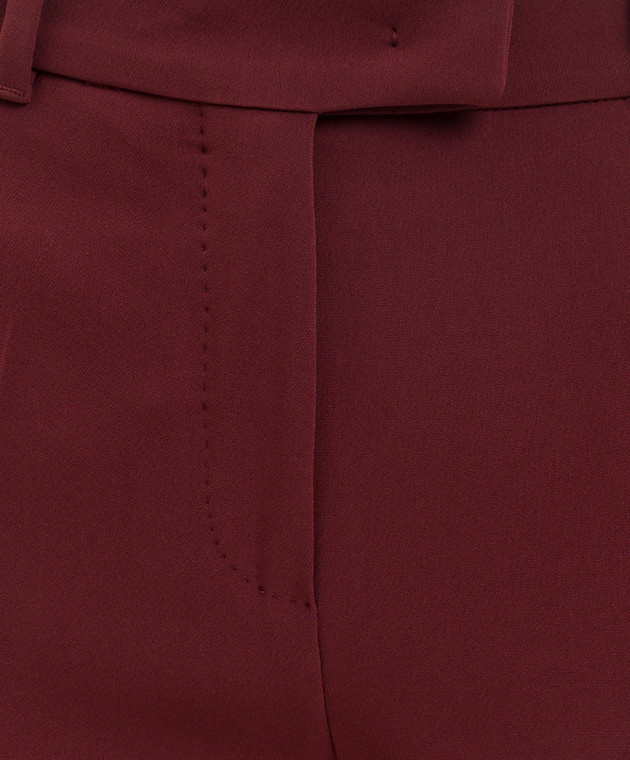 Max Mara Бордові штани JERTA JERTA зображення 4
