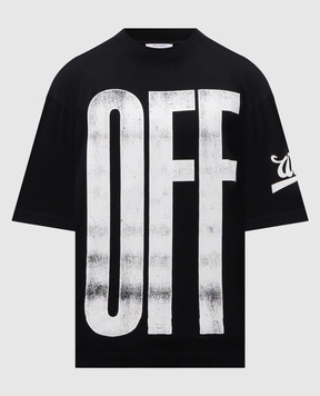 Off-White Чорна футболка Big Off 44MAA120F5J00L