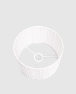 Fornasetti Білий циліндричний абажур з плісуванням PAR020