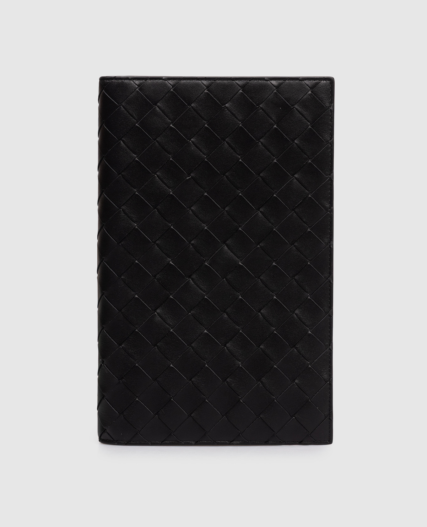 

Черный кожаный кошелек-органайзер Intrecciato Check-In, Кошельки