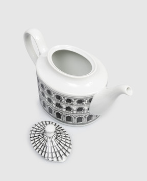 Fornasetti Білий порцеляновий чайник Architettura P22X441