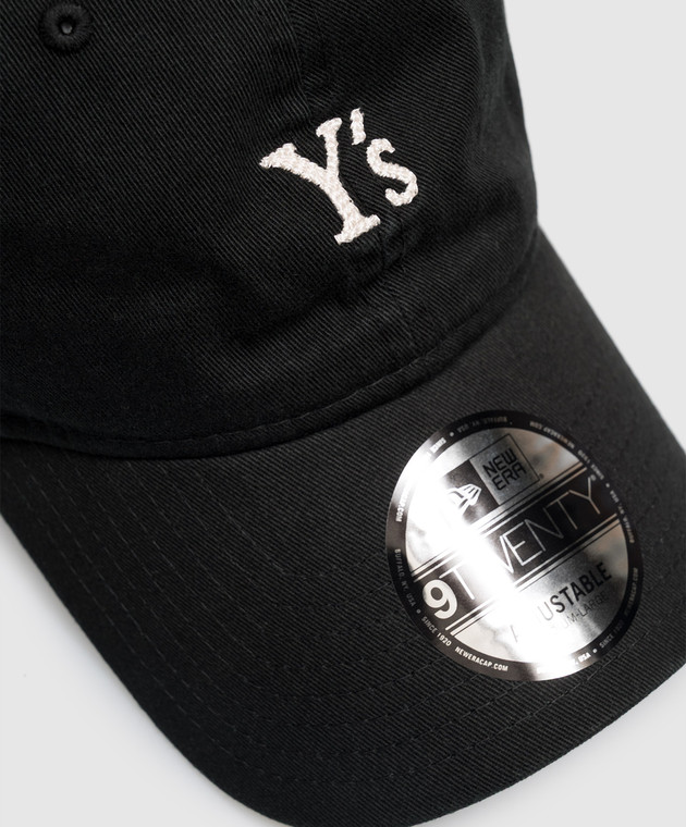 Y`S Yamamoto Черная кепка с вышивкой монограммой YVH20095 изображение 4