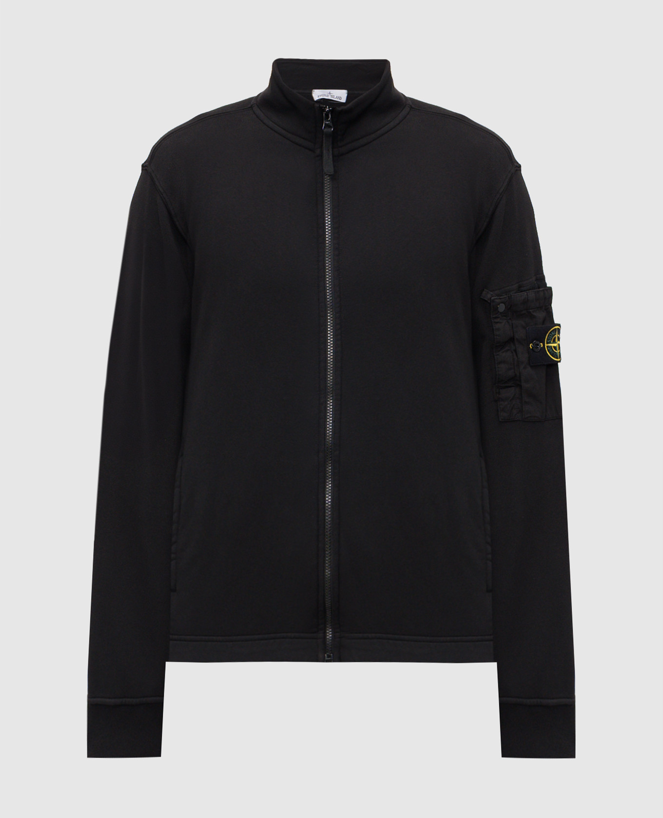 

Черная спортивная куртка с логотипом патча, Черный, Спортивные куртки
