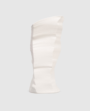 Fos Ceramiche Біла порцелянова ваза Artika 3 з платиною ARTIKA3P