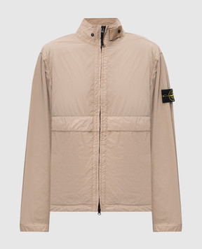 Stone Island Бежевая ветровка с патчем логотипа L1S154100056S0345