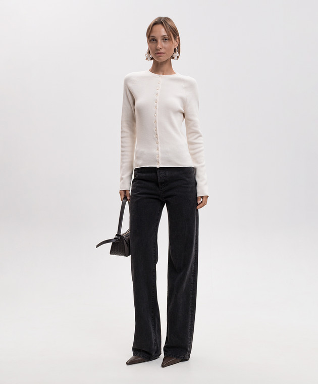 Magda Butrym Кардиган з кашеміром кольору айворі KNITWEAR29CARDIG266726 зображення 2