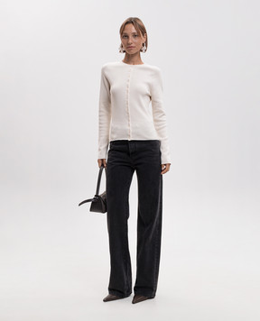 Magda Butrym Кардиган с кашемиром цвета айвори KNITWEAR29CARDIG266726