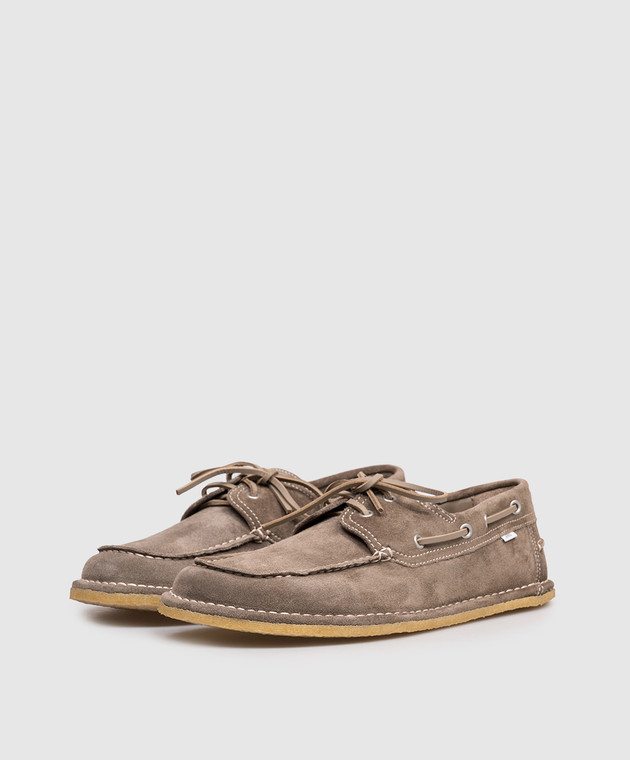 Ami Paris Коричневі замшеві топсайдери USV830872 зображення 2