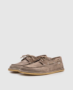 Ami Paris Коричневі замшеві топсайдери USV830872