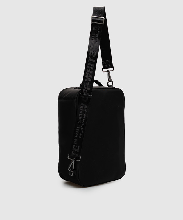 Off-White Чорна сумка Heritage Shoe Box Bag X-ray OWMNQ24F26FB01 зображення 3