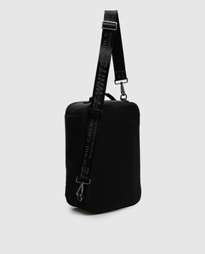 Off-White Чорна сумка Heritage Shoe Box Bag X-ray OWMNQ24F26FB01