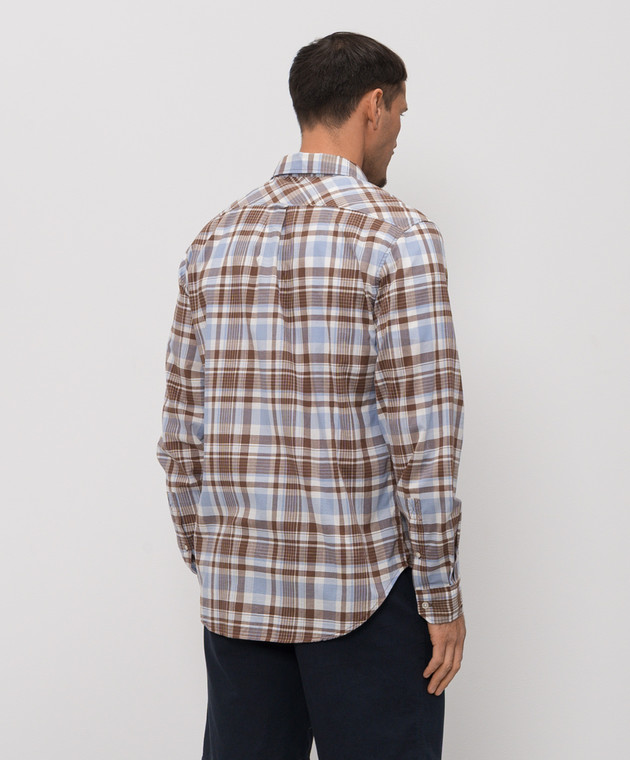 Woolrich Коричнева сорочка в клітинку CFWOSI2023MRUT5321 зображення 4