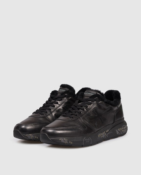 Premiata Черные кожаные кроссовки MICK на меху MICKNM