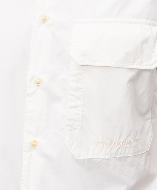 C.P. Company Белая рубашка с короткими рукавами MSH231A005328G изображение 5
