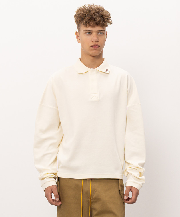 Rhude Поло цвета айвори с вышивкой логотипа RHPF26PO02214 изображение 3