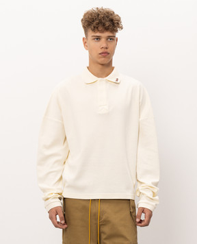 Rhude Поло цвета айвори с вышивкой логотипа RHPF26PO02214