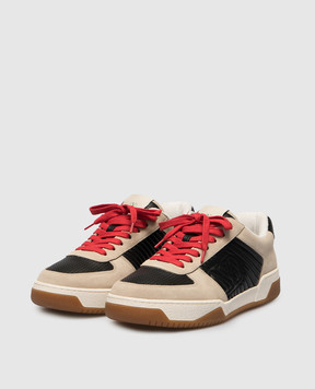 Valentino Бежеві замшеві кросівки Sparry з логотипом 8Y2S0M78ZZM