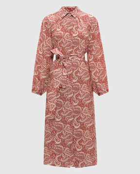 Max Mara Weekend Розовое платье-рубашка UBICATO из шелка WKDUBICATO