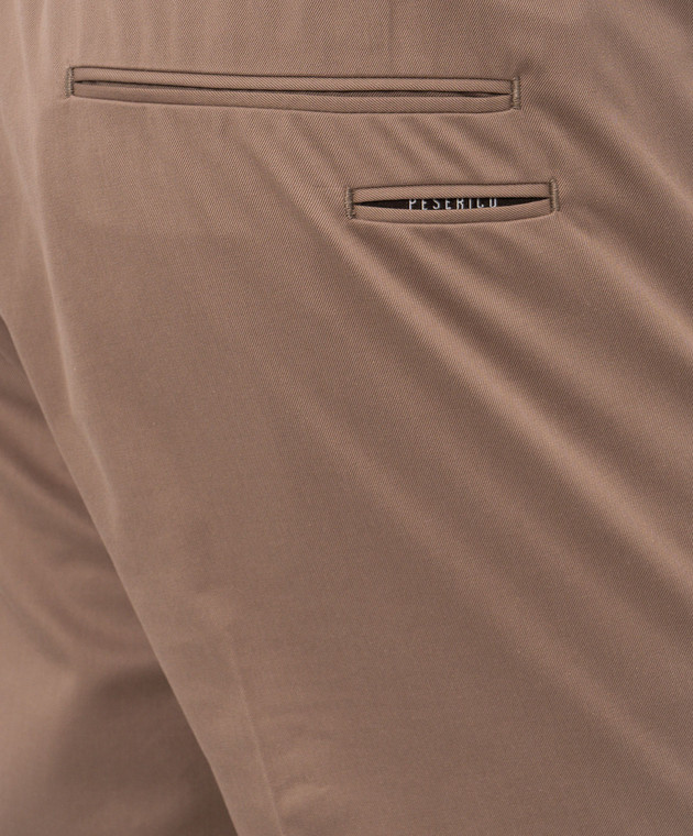 Peserico Коричневые брюки с шерстью R5422508274 изображение 5