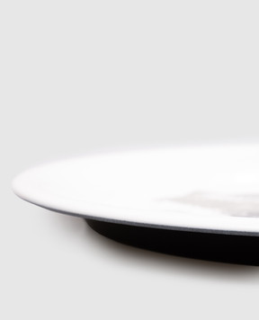 Fornasetti Білий піднос Gano Bifronte C26X112