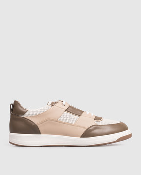 Stefano Ricci Кожаные кроссовки с перфорацией UZ34G6675WY