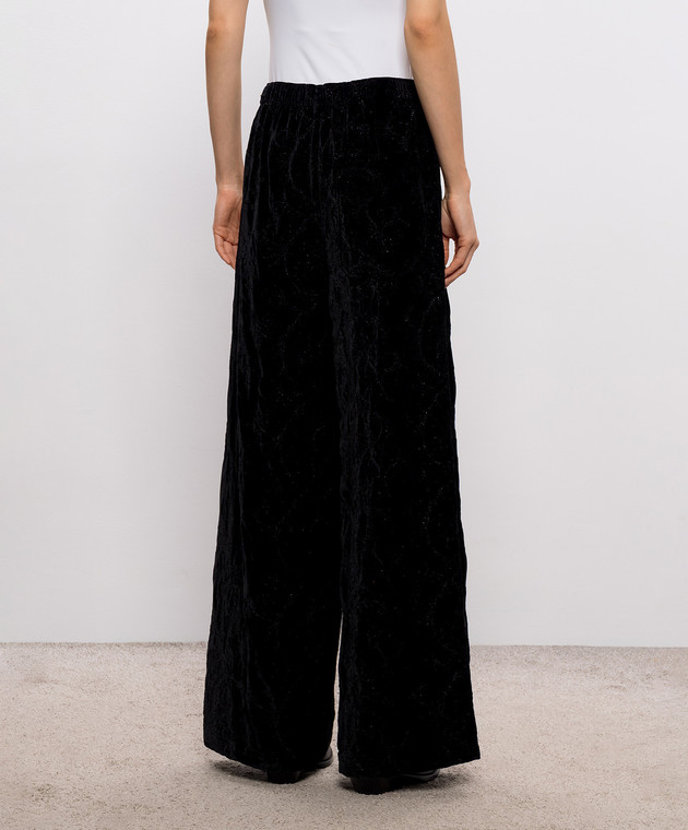 Ann Demeulemeester Чорні оксамитові штани Nevi Lounge B0014272FA753 зображення 4