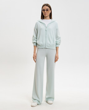 Allude Зеленая спортивная куртка из шерсти и кашемира 26217700