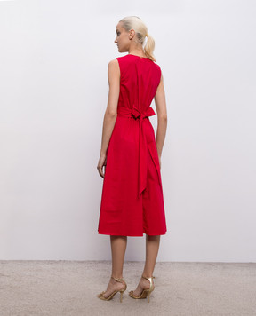 Twinset Червона сукня з металевим логотипом 261TT2161