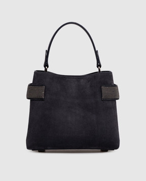Brunello Cucinelli Синя замшева сумка Essence MBDLD2499P