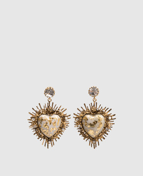 CelesteG Золотые серьги с фианитами 2217