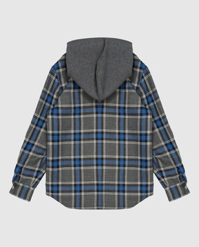 Dolce&Gabbana Детская рубашка в клетку с капюшоном L44S98FQ2N026