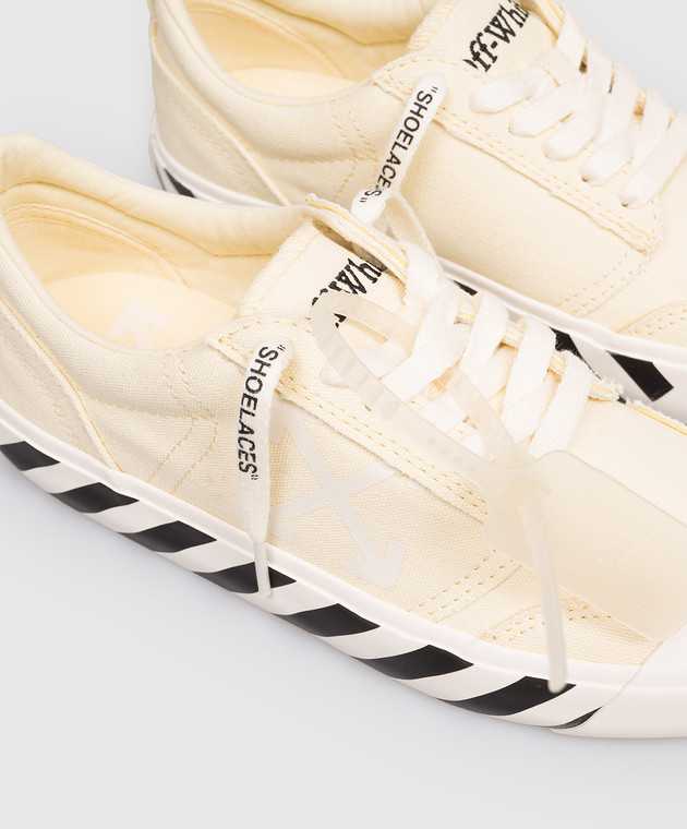 Off-White Желтые кроссовки Vulcanized Undercut OWIA28QS26FAB001 изображение 5