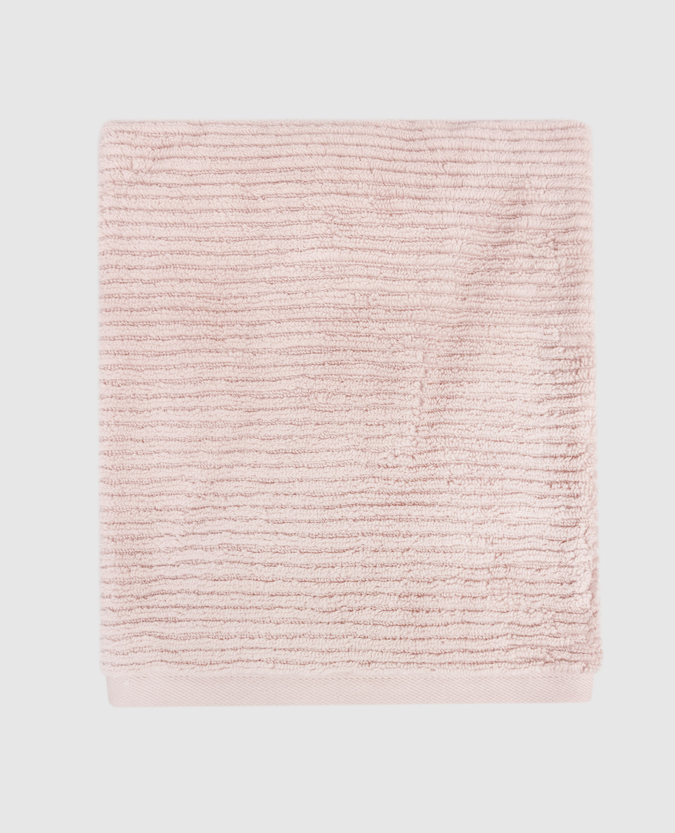 Розовое махровое полотенце Slim в полоску