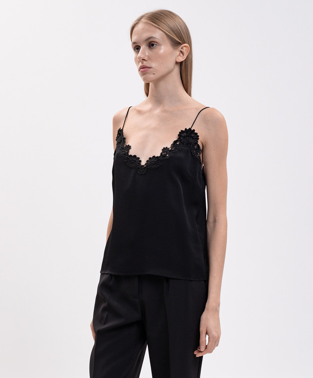 Twinset Чорний топ 262TT2451 зображення 3