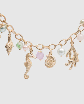 Oceanus Золотой браслет-цепочка Lumina – Pastel с подвесками LUMINAPASTEL2