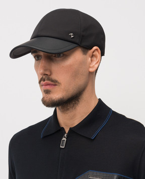Stefano Ricci Черная кепка с эмблемой MCV61NV15EPL001H