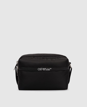 Off-White Чорна сумка з логотипом OMNQ081C99FAB001