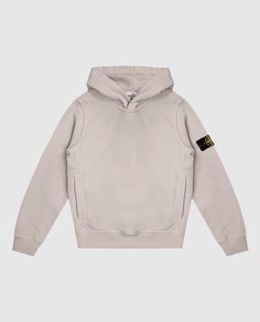 Stone Island Детское серое худи с логотипом K2S166100004S0A2014