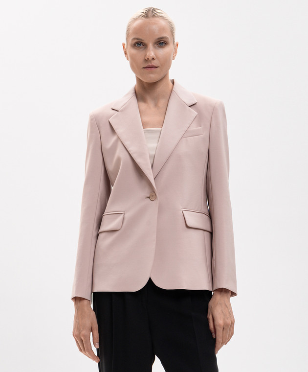 Max Mara Weekend Бежевий жакет LAMINE з вовни WKDLAMINE зображення 2